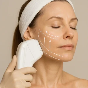 Woman having HI-FU to reduce wrinkles call LA LIPO Stowmarket Now!