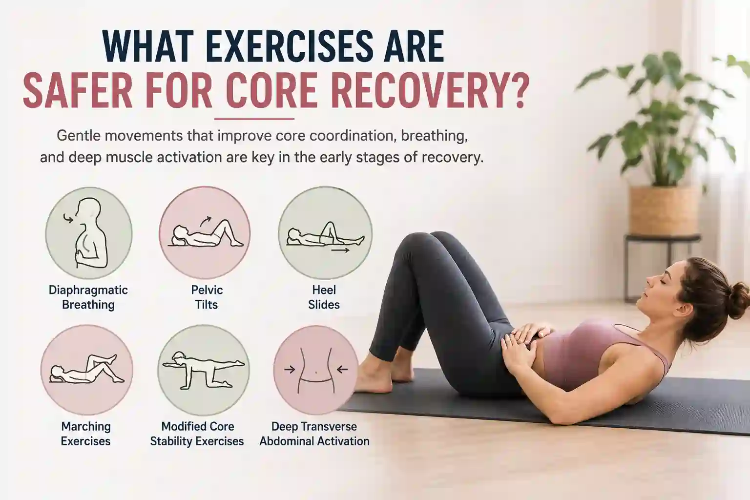 Which exercises may help diastasis recti Stowmarket?